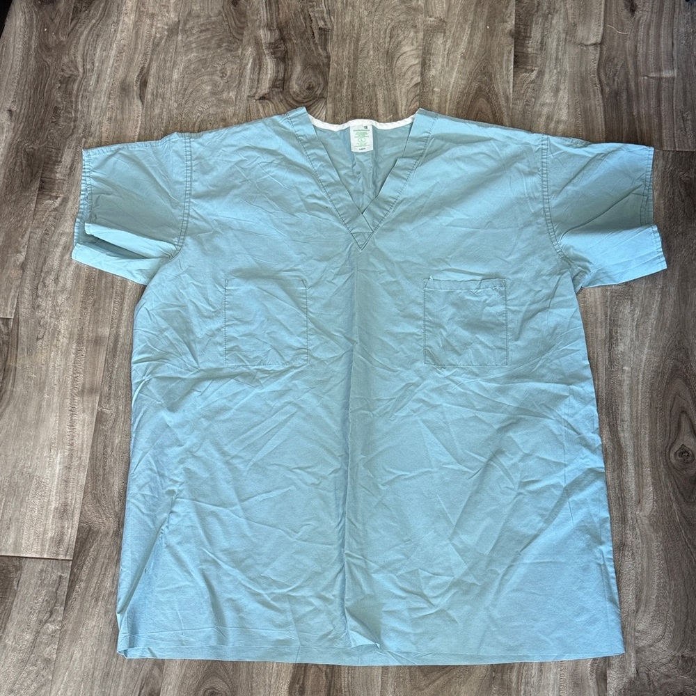Sky Blue Women's Scrub Top